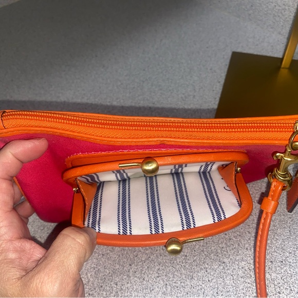 CCA-Coach Vintage Bonnie Cashin-Carry Kisslock Wristlet EUC - Picture 7 of 14